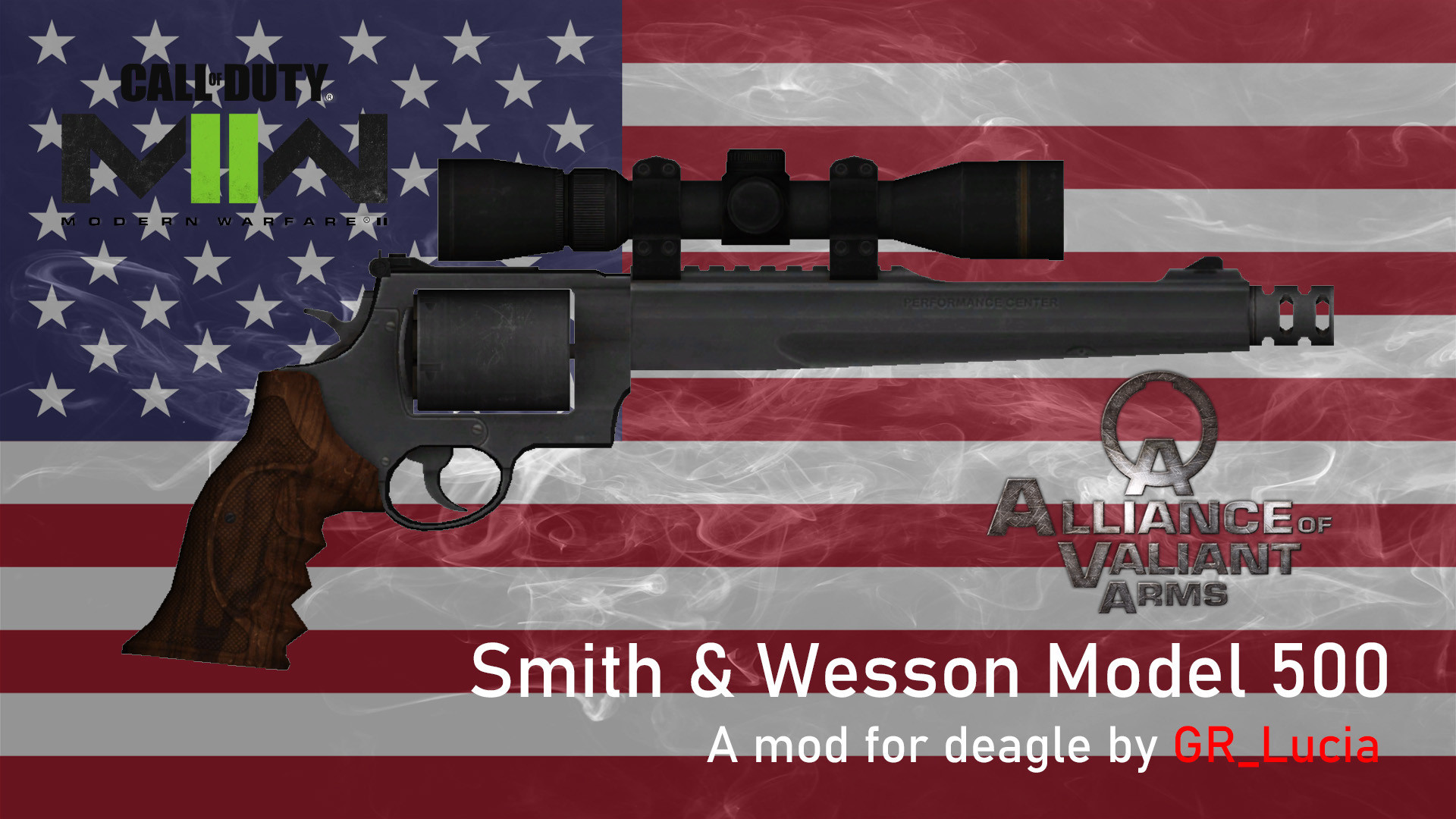Smith & Wesson Model 500 on MW2022 Animation