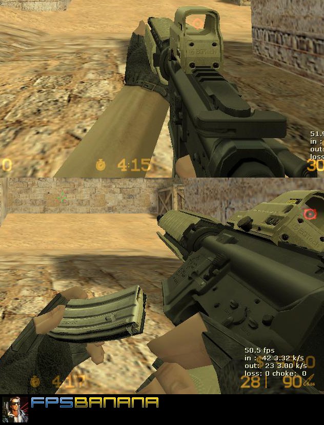 M4A1 on MW2 style anims by DMG