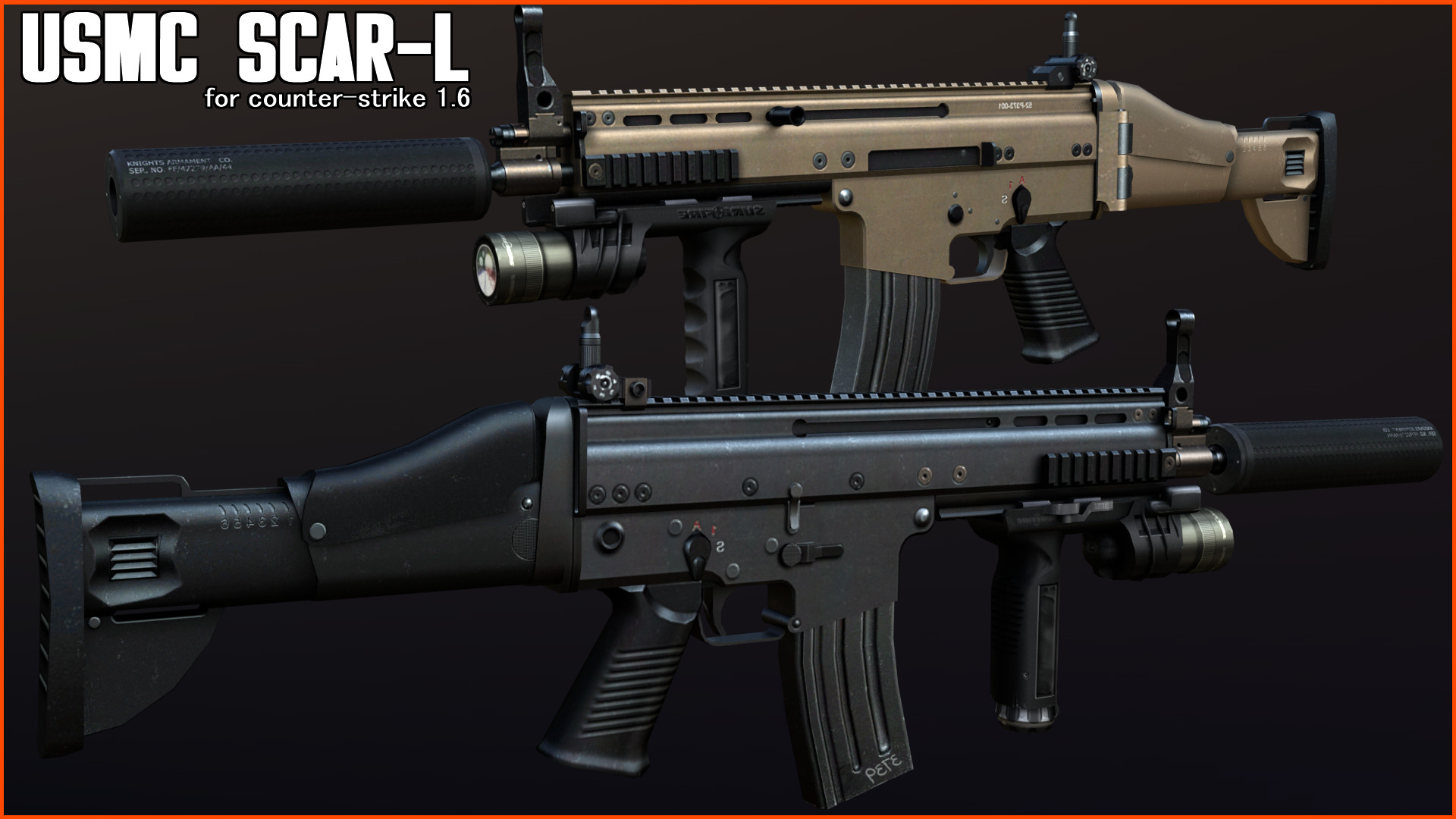 USMC Scar-L for Counter Strike 1.6