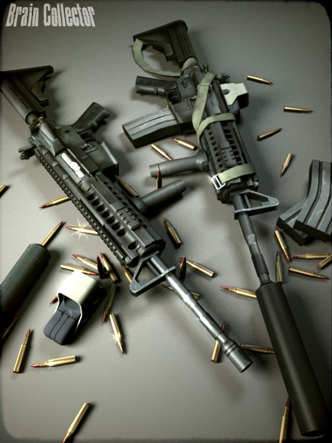 Lama feat. Furious - Slinged RIS M4 On Broke's M16