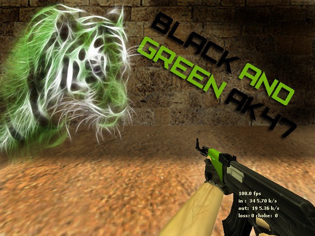 Black and Green AK-47